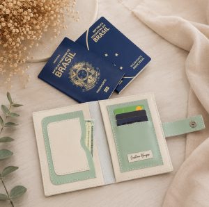 Porta Passaporte Chique